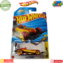 Hot Wheels Street Wiener Die-Cast Car – Fun Fast Foodie Hot Wheels Toy Car for Kids & Collectors
