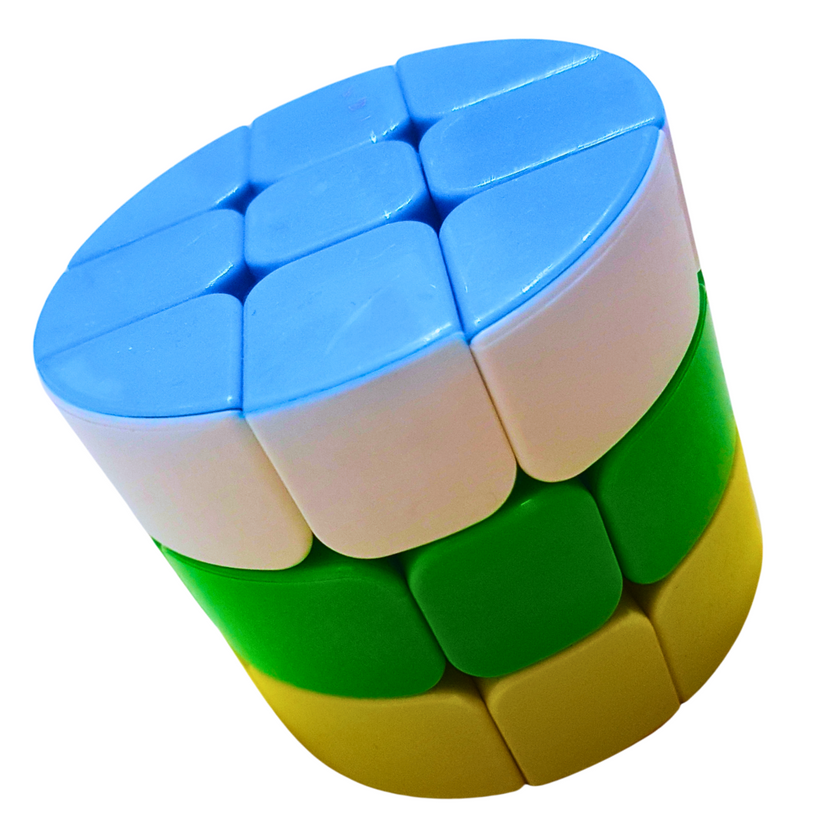 3x3 Cylinder Puzzle Cube – Unique Shape-Shifting Speed Cube | Brain-Boosting Twist & Turn Toy for Kids & Adults Main image