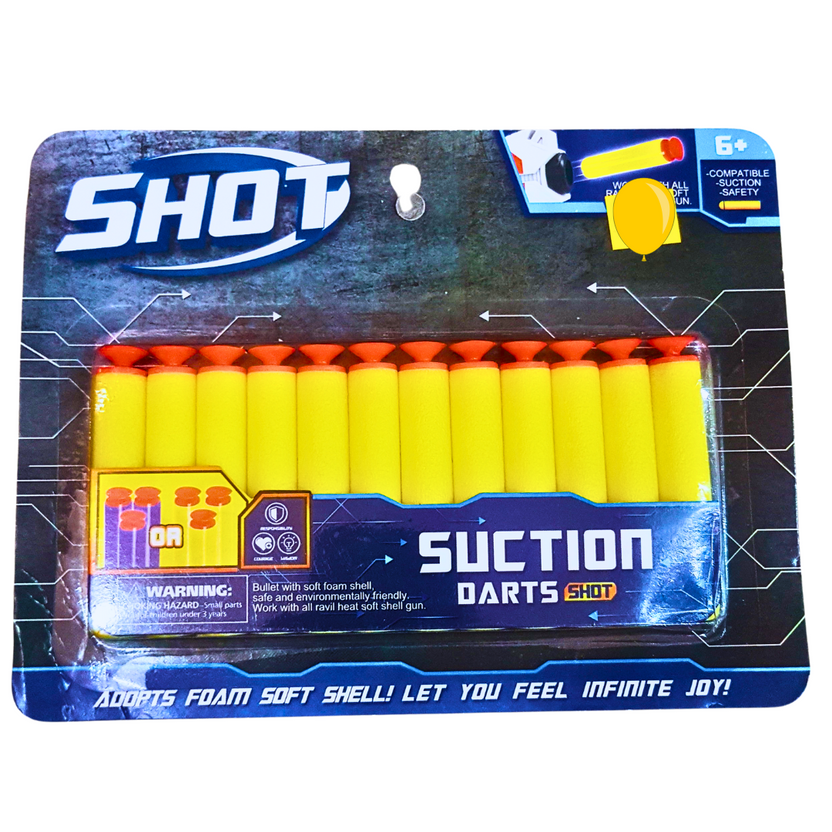 12-Pack Suction Darts Refill – Soft Foam Ammo for Blaster Toy Guns | Safe & Fun Play Main image