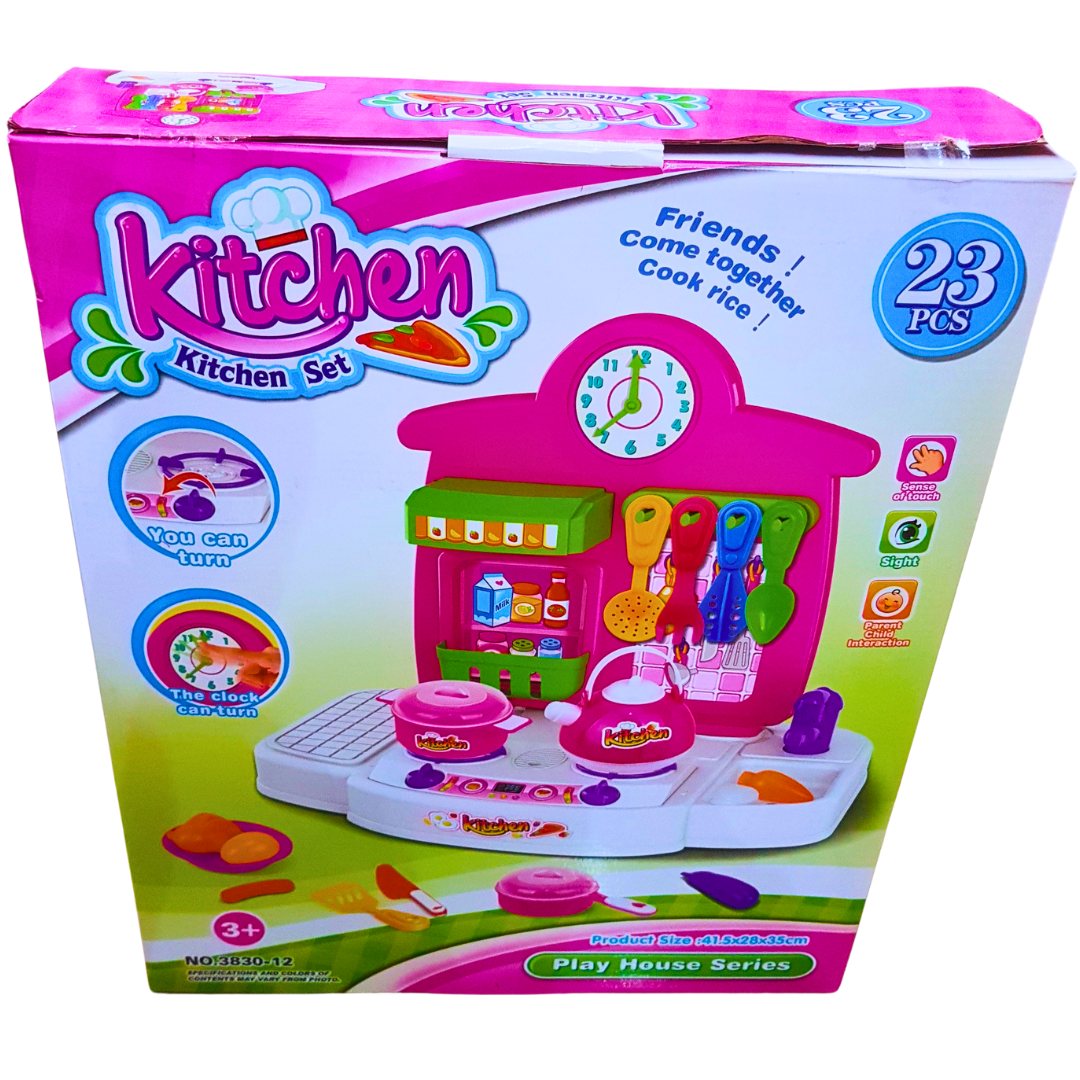 Kids Kitchen Play Set - 23 Pieces | Imagination & Fun Cooking Toy for Kids
