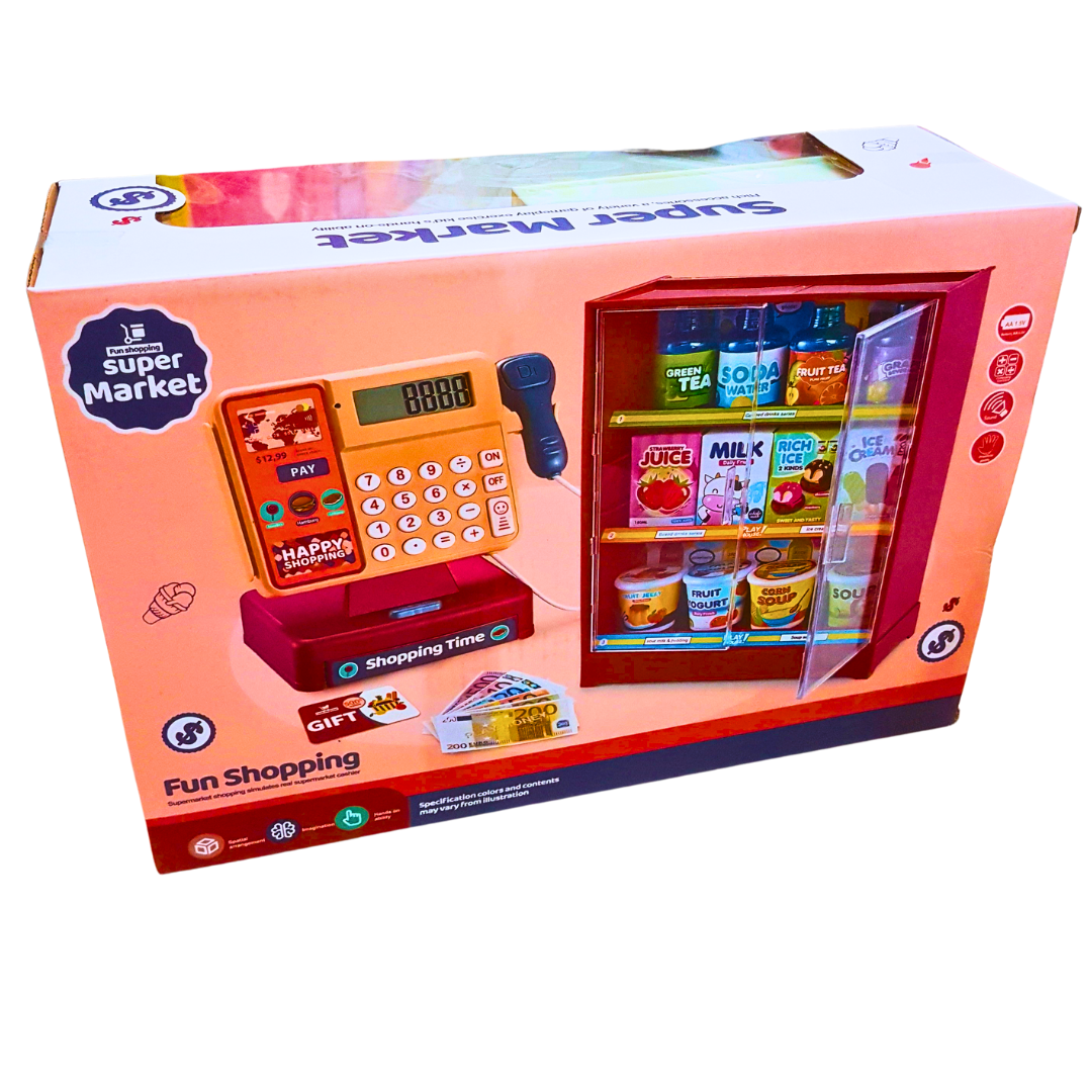Fun Shopping Supermarket Cash Register Playset with Accessories – Role Play Toy for Kids Age 3+ | Educational Grocery Store Simulation Secondary image