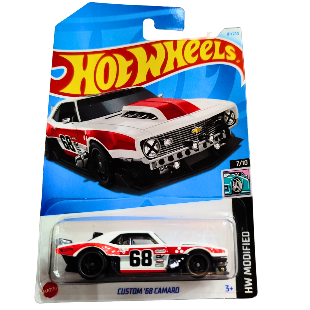 🚗 Hot Wheels Custom '68 Camaro – Die-Cast Muscle Car Toy for Kids (3+) | HW Modified Series