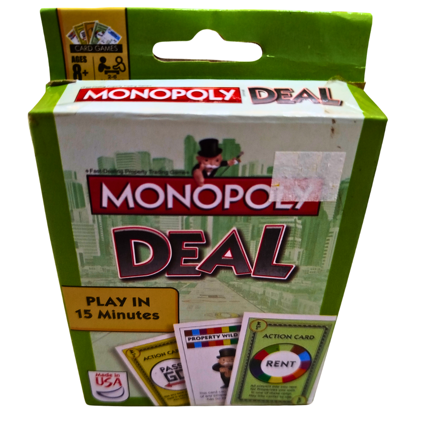 Monopoly Deal Card Game – Fast-Paced Family Game for Kids Ages 8+ | 15-Minute Fun, 2–5 Players, Travel-Friendly Main image