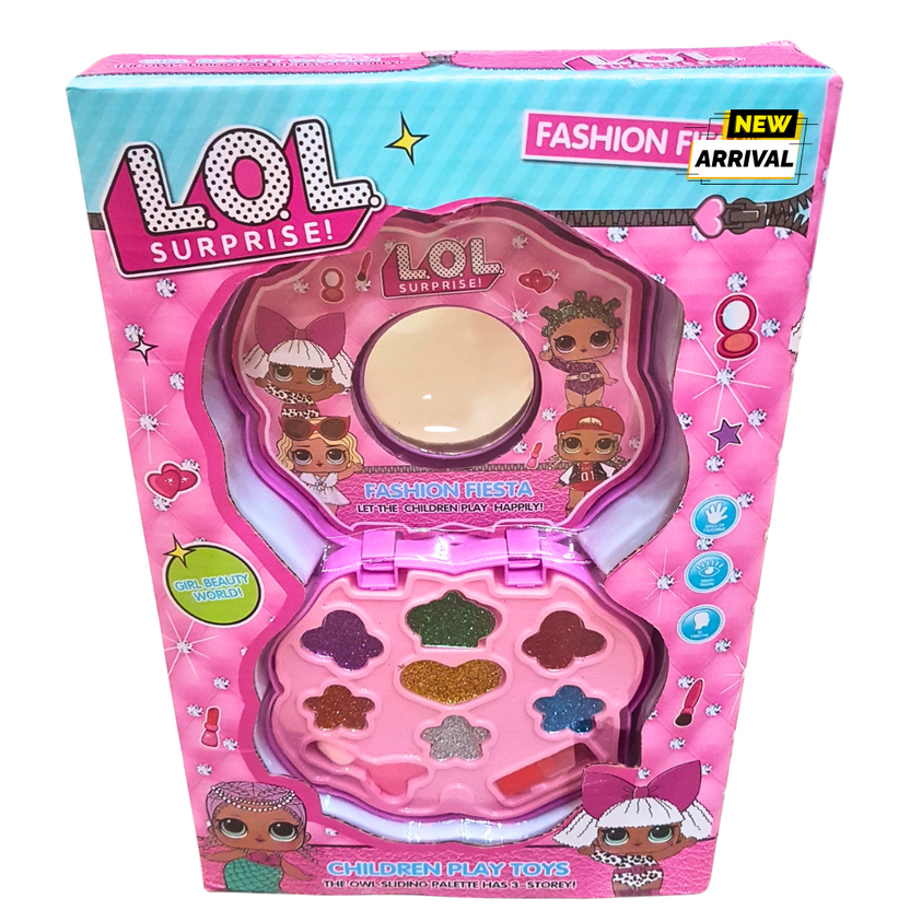LOL Surprise! Fashion Fiesta Kids Makeup Set – Fun &amp; Safe Cosmetic Kit for Girls (Ages 3+) Main image