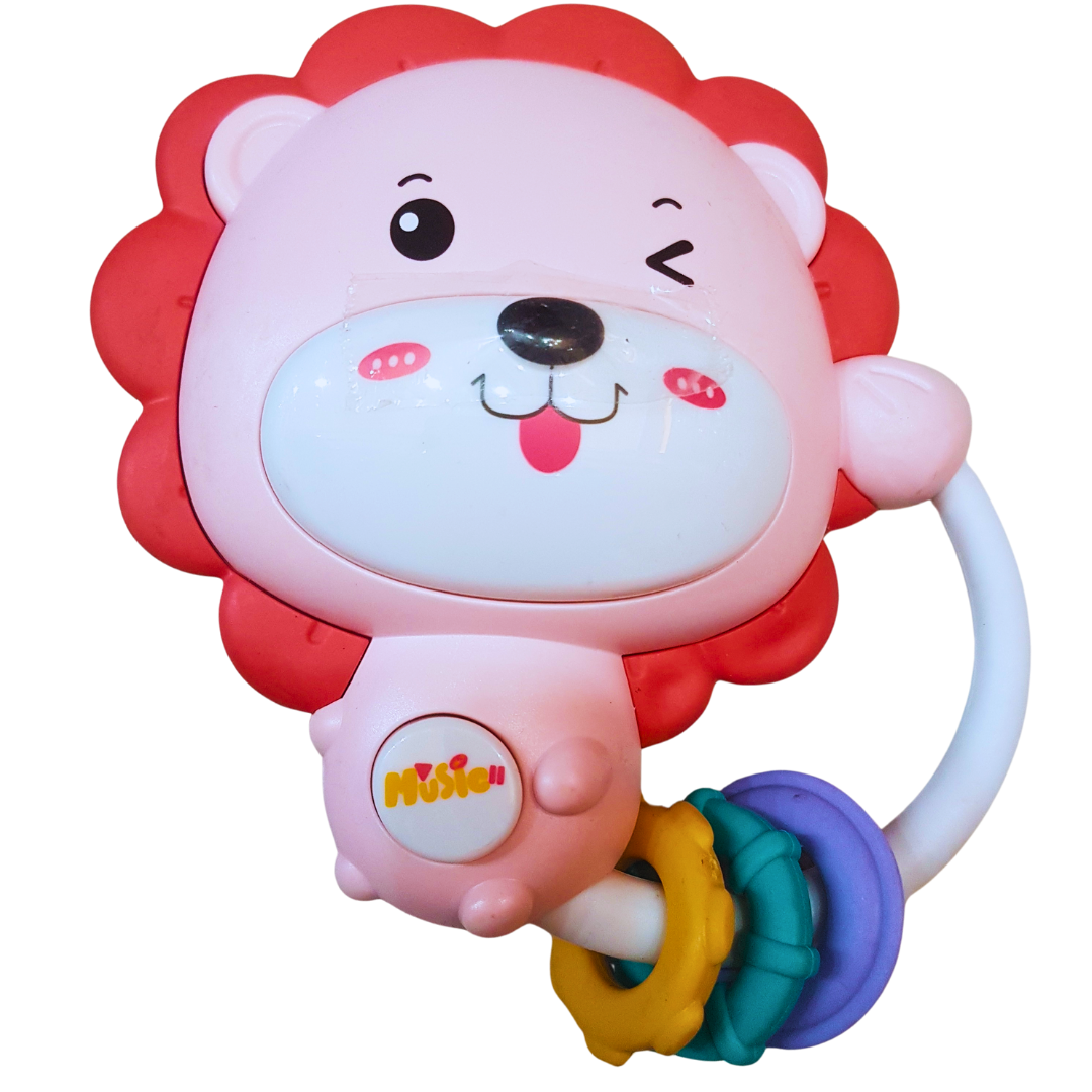 Light-Up Musical Lion Teether Rattle – Baby Sensory Toy ( Each Sold Separately) Secondary image