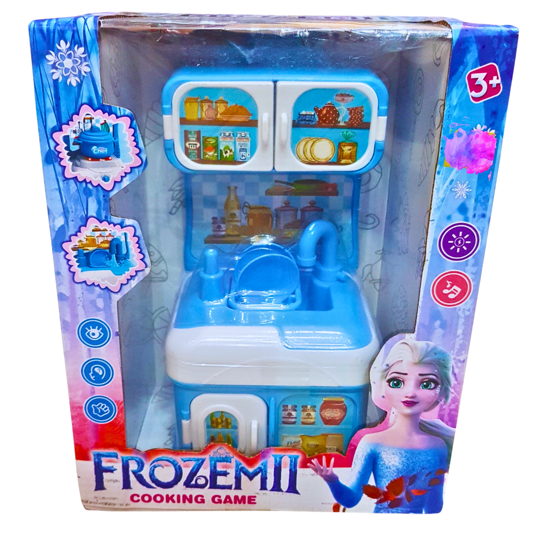 Frozen II Kitchen Playset for Kids - Magical Cooking Game with Sink, Cabinets, and Frozen Characters - Perfect for Imaginative Play Secondary image
