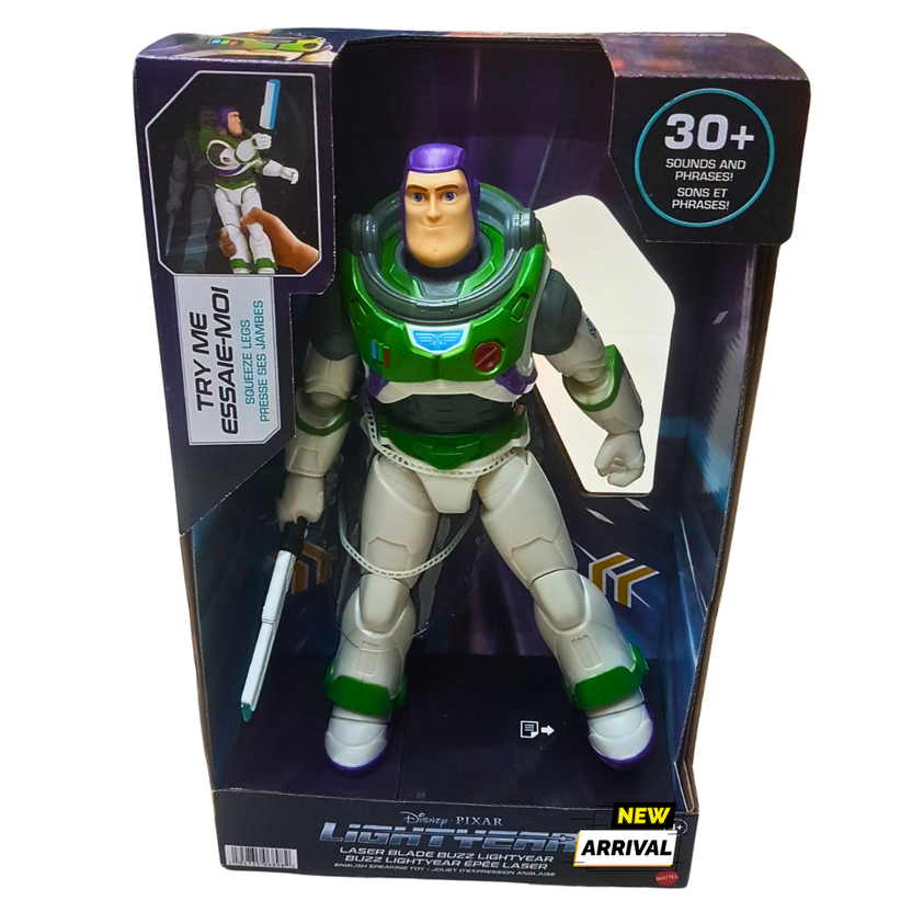 Disney Pixar Buzz Lightyear Action Figure | 30+ Sounds & Phrases | Lightyear Laser Blade | New Arrival Toy for Kids in Pakistan Main image