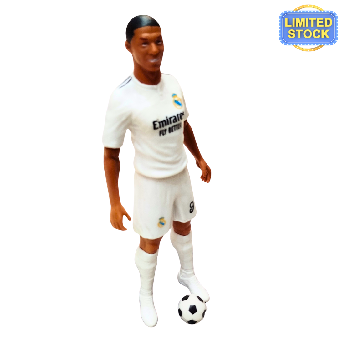Kylian Mbappé Real Madrid Action Figure – 8 Inch Football Toy for Kids | Limited Edition #9 Collectible