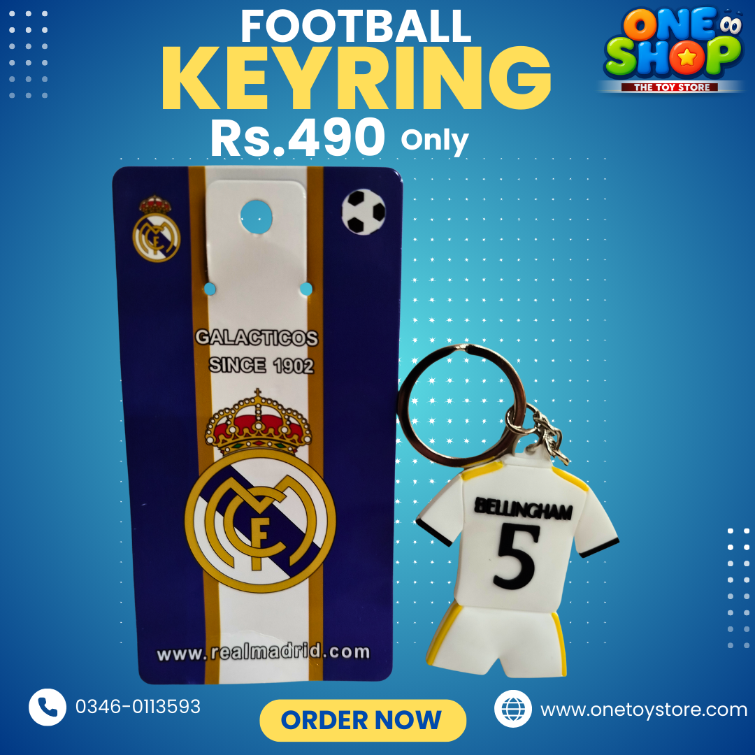 Real Madrid Football Keyring for Kids & Fans – 3D Jersey Keychain | Sports Gift for Boys & Girls | Rs.490 Secondary image