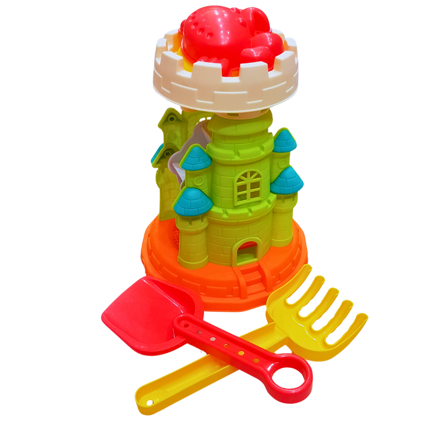 Colorful Castle Sand Play Set for Kids - Beach and Sandbox Fun Main image