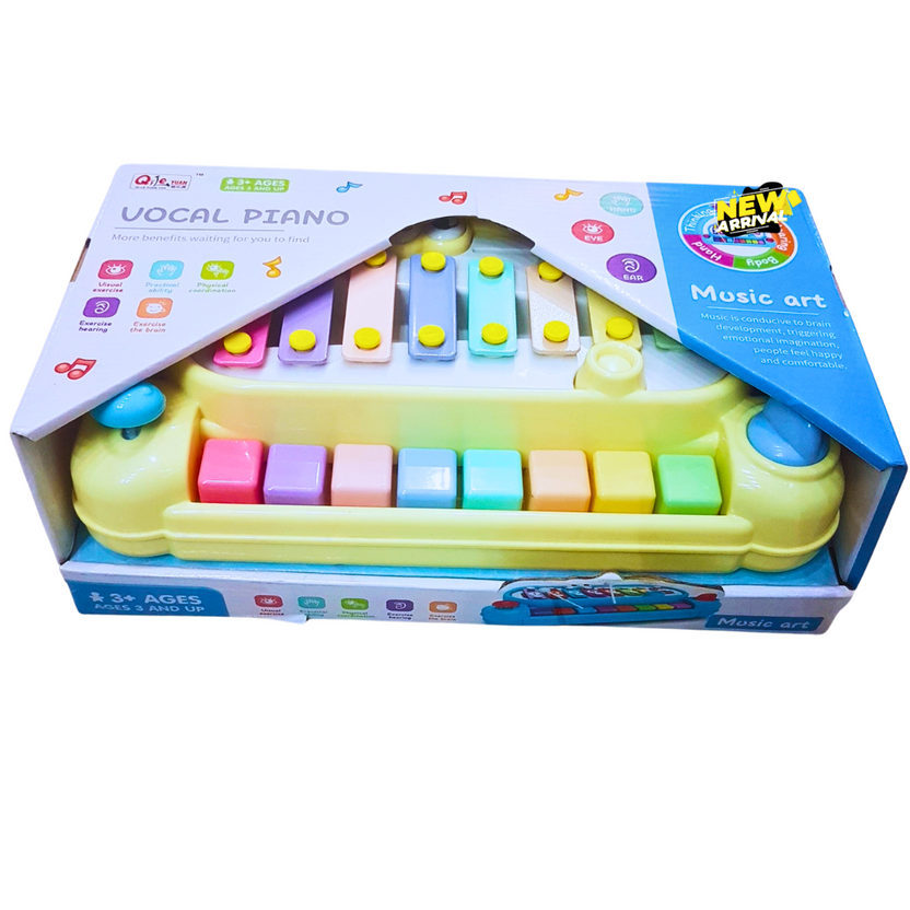 2-in-1 Vocal Piano & Xylophone Musical Toy – Colorful Educational Instrument for Kids (Ages 3+) Main image