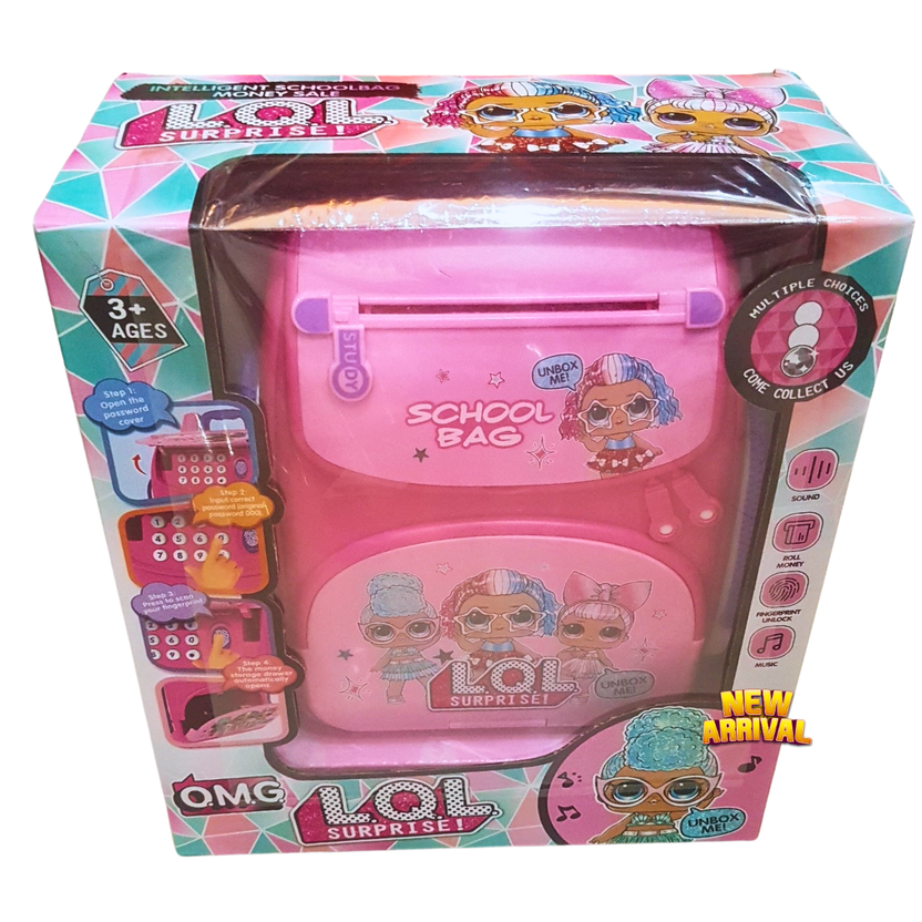 LOL Surprise School Bag Toy with Music, Lights & Accessories – Educational Pretend Play Set for Girls (Ages 3+) Main image