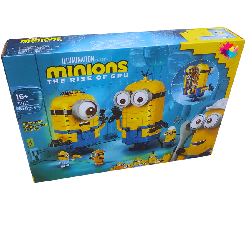 Minions: The Rise of Gru Building Set – 876 Pieces | Fun and Educational Construction Toy for Creative Play | Ideal for Ages 16+ Main image