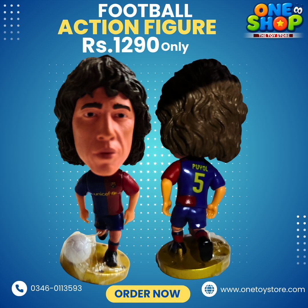 Barcelona Football Action Figure Toy – Legendary Defender No.5 Figurine | Football Player Toy for Kids & Fans | Rs.1290