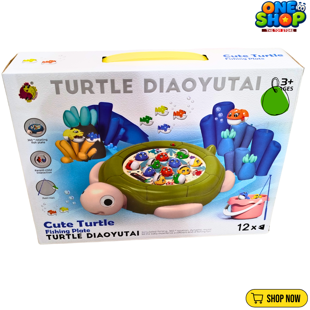 Cute Turtle Fishing Game Toy for Kids – 360° Rotating Musical Fishing Board with Fishing Rods & Fish | Educational Interactive Toy for Boys & Girls Age 3+ Secondary image