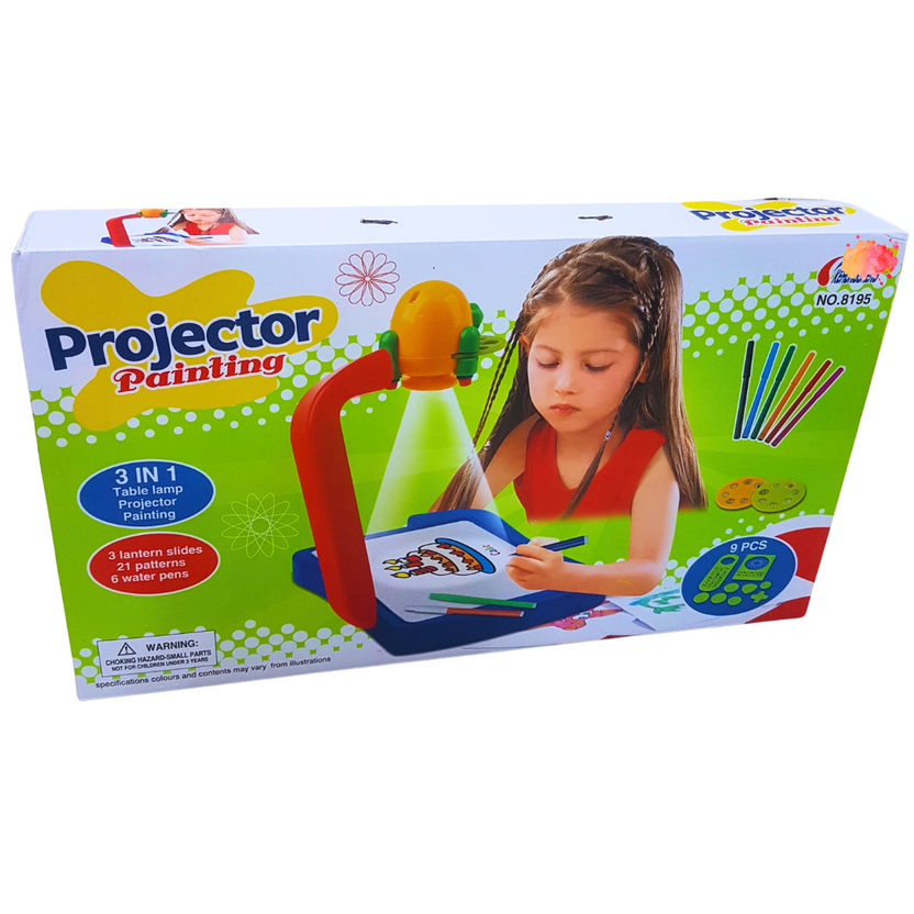 Projector Painting 3-in-1 - Interactive Table Lamp, Projector, and Painting Set for Kids Aged 3+ Main image