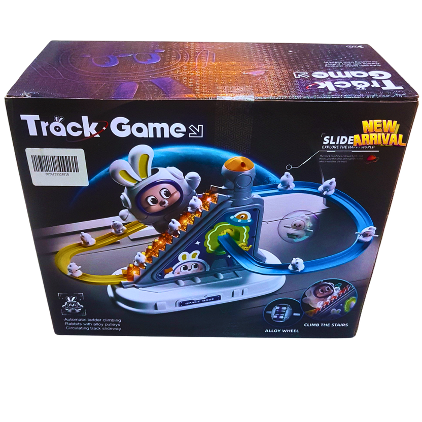 Climbing Rabbit Track Game Toy – Automatic Stair Slide with Lights & Music | Space Adventure Playset for Kids Ages 3+ Main image