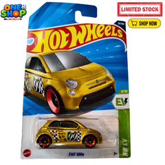 Hot Wheels Fiat 500e Die-Cast Car – HW EV Electric Mini Car Toy | Premium Kids Toy Car Pakistan