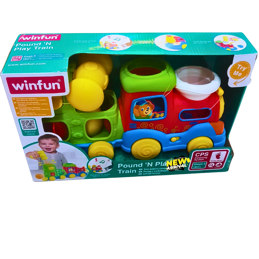 Winfun Pound 'N Play Musical Train – Interactive Hammer Toy for Toddlers with Lights & Sounds (18+ Months) Main image