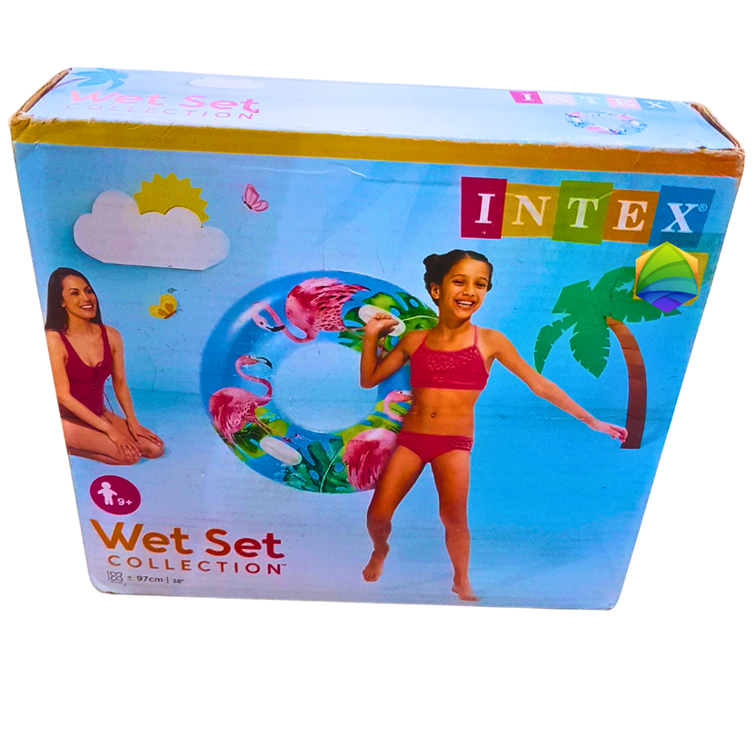 Intex Flamingo Swim Ring – Inflatable Pool Tube for Kids (9+ Years) | Wet Set Collection Water Toy Pakistan Main image