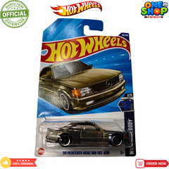 Hot Wheels ’89 Mercedes-Benz 560 SEC AMG Die-Cast Car – Classic Luxury Sports Car Toy for Kids & Collectors