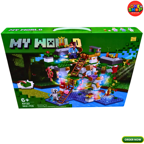 My World Floating Tree House Building Blocks Set – 562+ Pieces Adventure Construction Toy with Figures & Accessories for Kids 6+