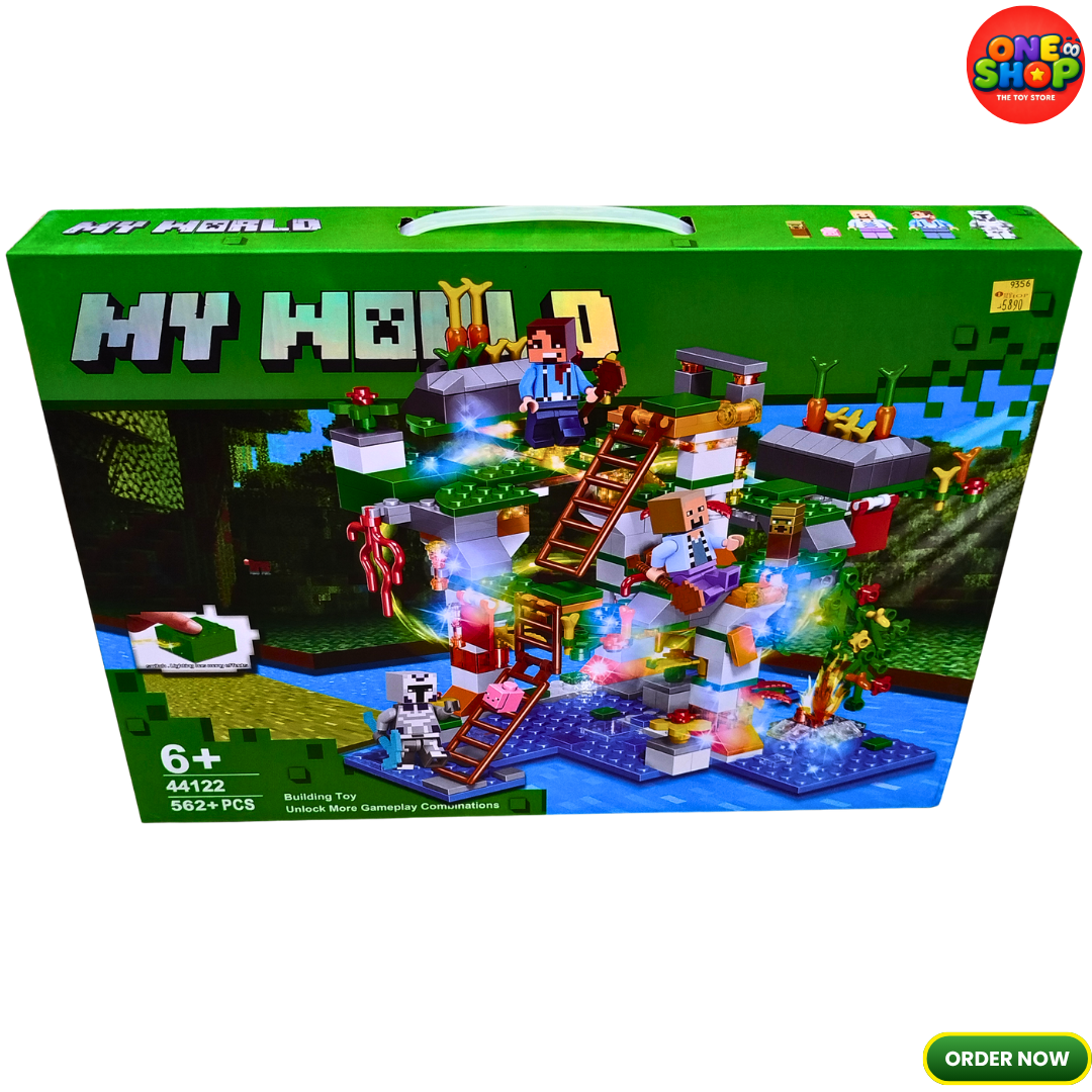 My World Floating Tree House Building Blocks Set – 562+ Pieces Adventure Construction Toy with Figures & Accessories for Kids 6+
