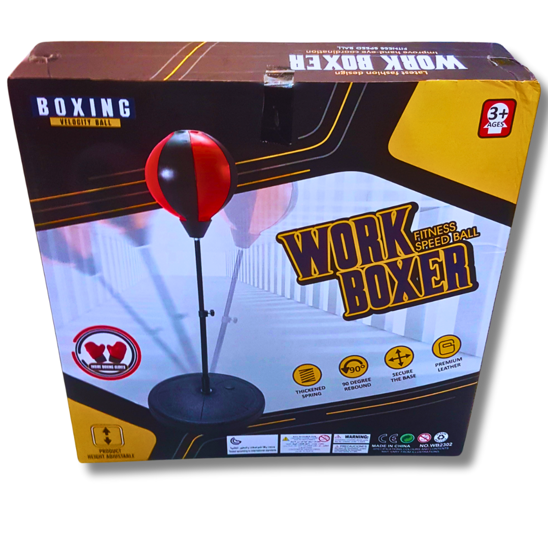 Adjustable Work Boxer Fitness Speed Ball Toy for Kids (Ages 3+) – Boxing Training Set with Stand Secondary image