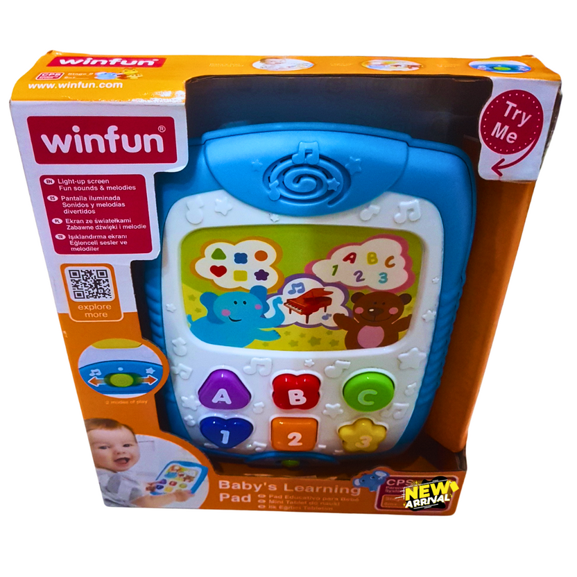 Winfun Baby's Learning Pad – Educational Light-Up Toy with ABCs, 123s & Melodies for Toddlers (18+ Months) Main image