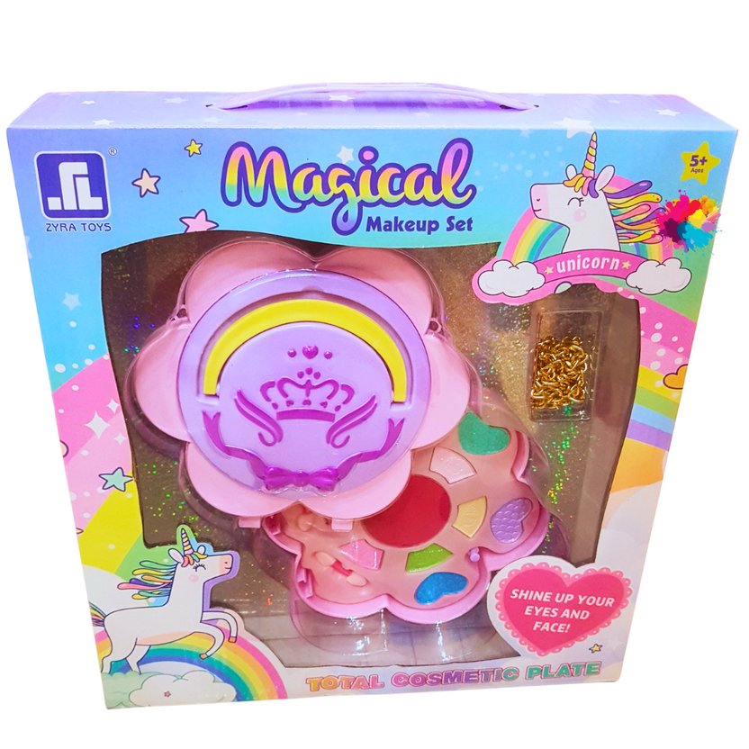 Magical Unicorn Makeup Set - Total Cosmetic Plate for Kids Ages 5+ Main image