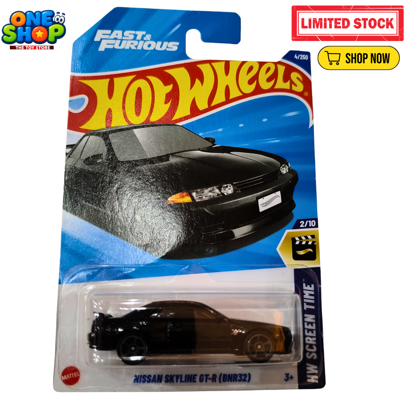 Hot Wheels Nissan Skyline GT-R R32 Fast & Furious Die-Cast Car – HW Screen Time Series | Kids Toy Car Pakistan Main image