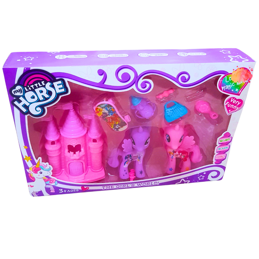 My Little Horse Magical Castle Play Set | Enchanting Pony and Castle Toy for Kids - Ages 3+ Main image