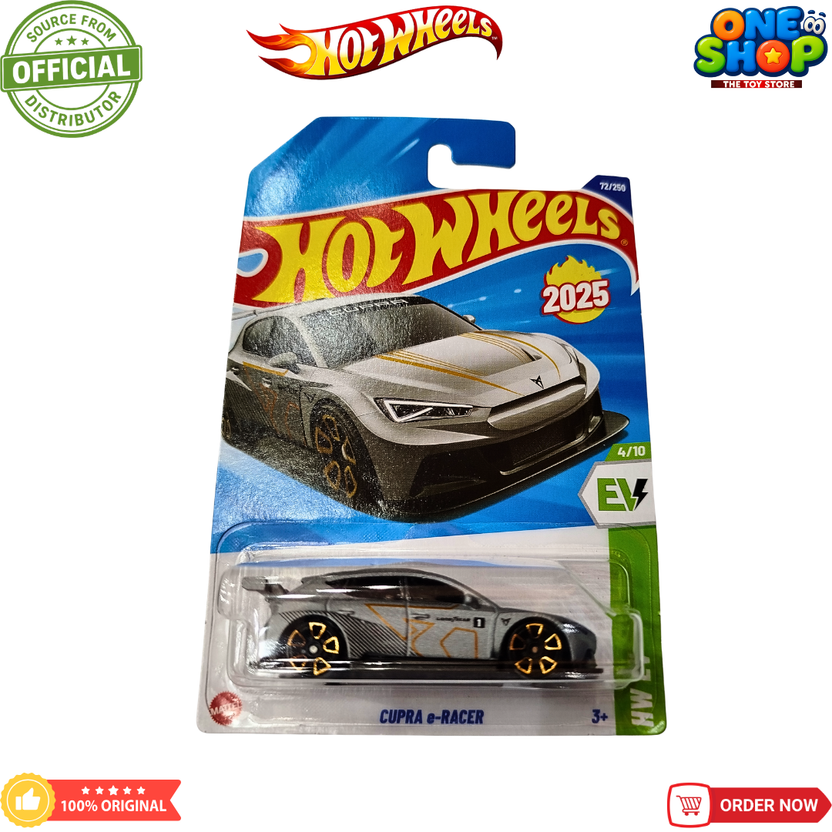Hot Wheels Cupra e-Racer Die-Cast Electric Race Car – Futuristic EV Toy Car for Kids & Collectors Main image
