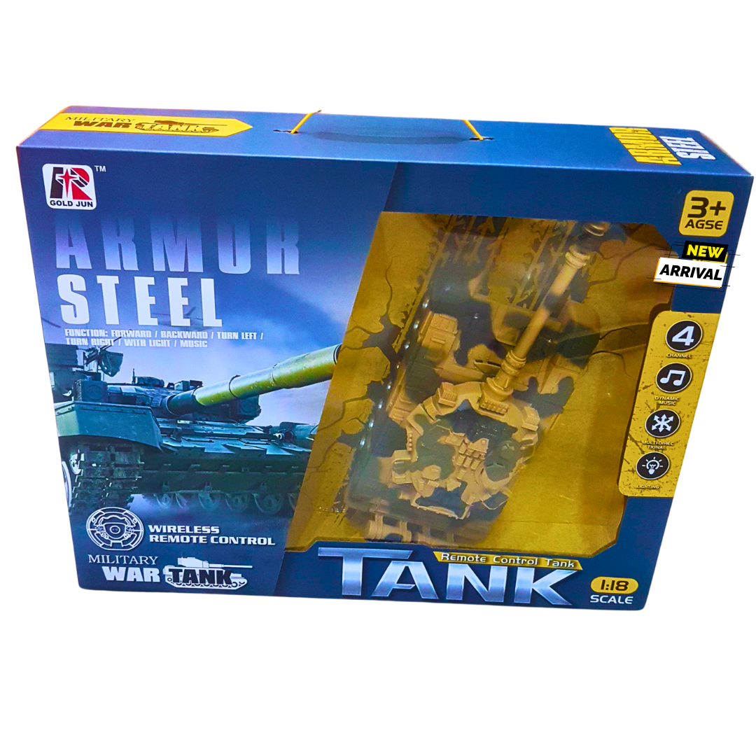 Remote Control Military Tank – 1:18 Scale Wireless RC Battle Tank