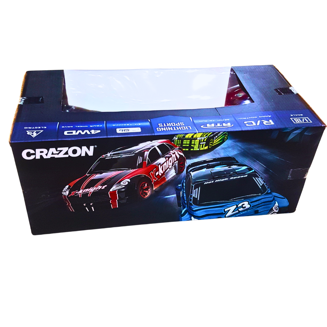 Crazon Lightning Sports 4WD Remote Control Car - 1:18 Scale High-Speed Off-Road R/C Vehicle (20 KM/H) for Kids (Ages 3+) Secondary image