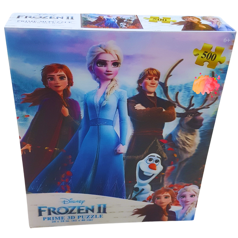 Disney Frozen II 3D Puzzle – 500-Piece Interactive Puzzle for Kids | Prime 3D Main image