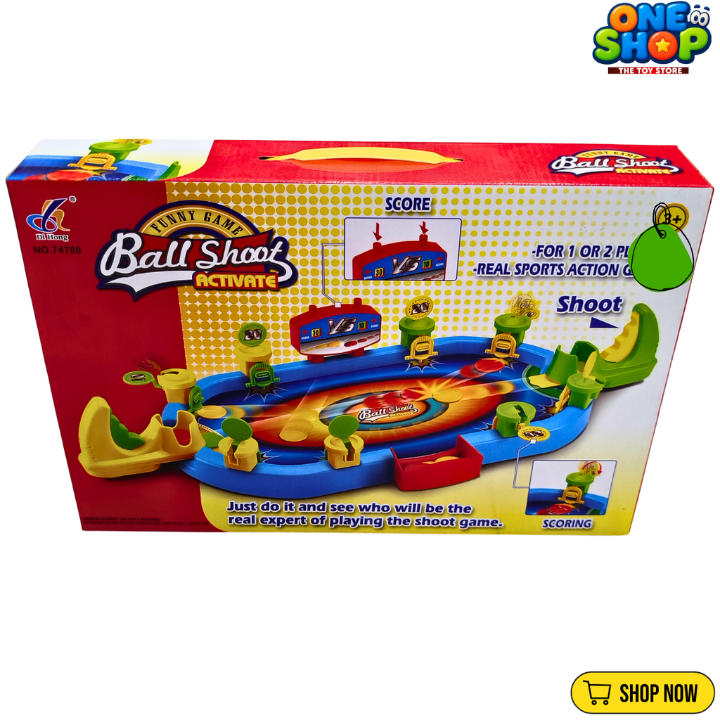 Ball Shoot Activate Table Game for Kids – Interactive Basketball Shooting Board Game for 1-2 Players | Fun Family Sports Game for Boys & Girls Age 3+