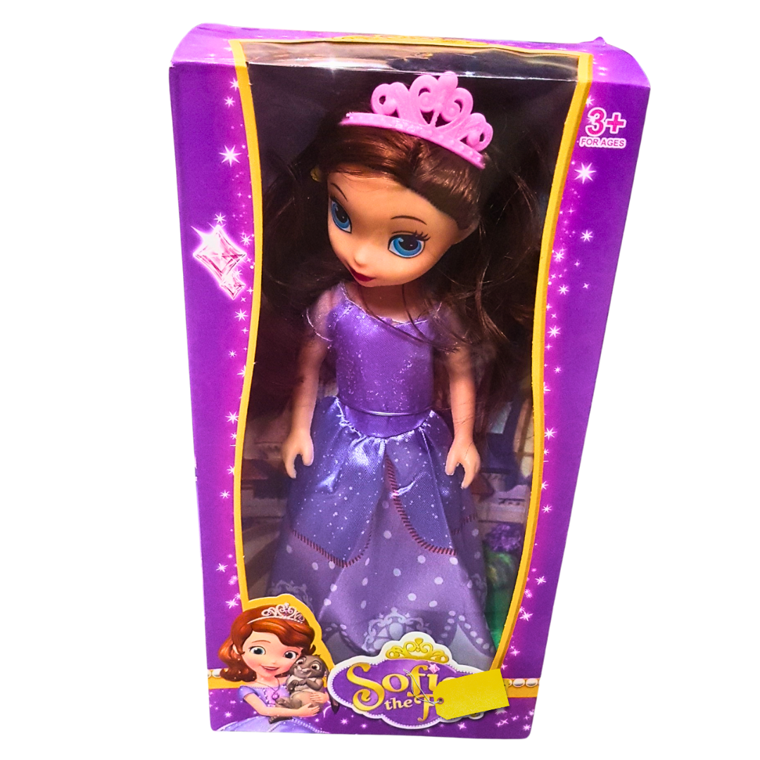Sofia the First Princess Doll – Elegant Purple Gown with Tiara – Magical Playtime for Kids (3+)