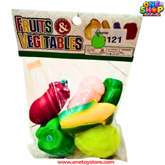 Fruits & Vegetables Soft Squishy Toy Set – 6PCS Educational Food Toys for Kids | Non-Toxic Sensory Squeeze Vegetables | Pretend Play Learning Toys for Toddlers 6M+