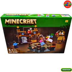 Minecraft-Inspired Village Workshop Building Blocks Set – 391 Pieces Adventure Construction Toy with Figures & Accessories for Kids 6+ | Model 5104
