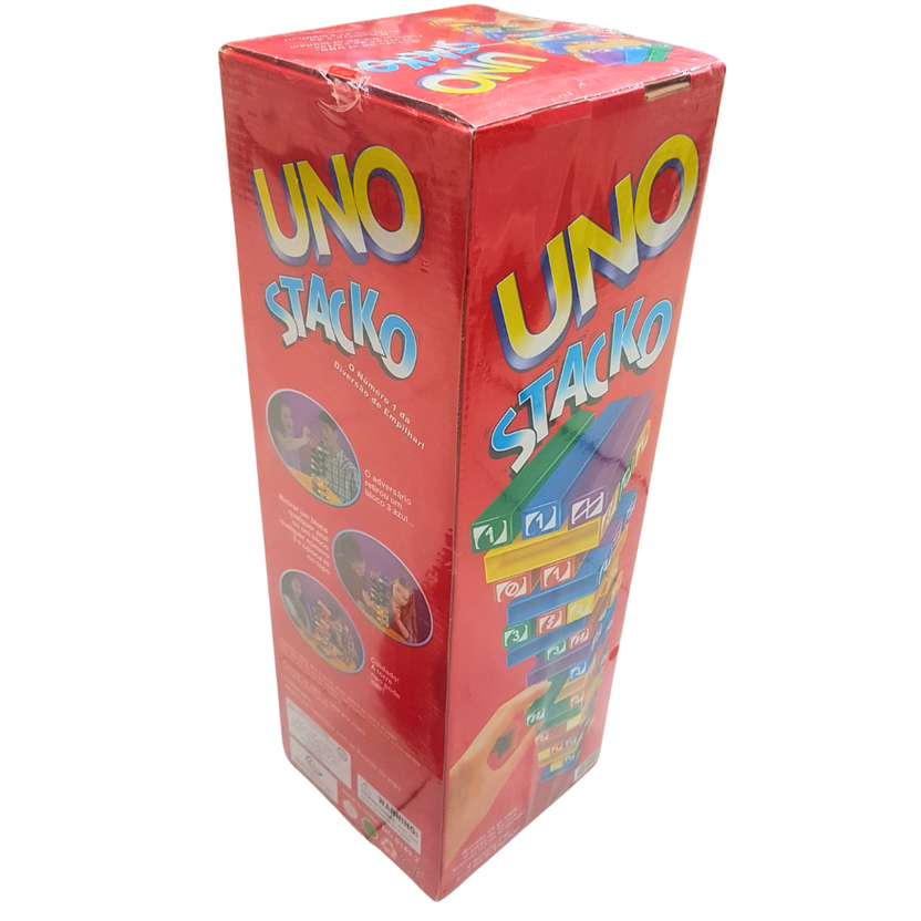 UNO Stacko Block Game - Colorful Stacking Fun for Kids and Families Main image