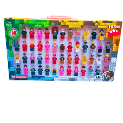 🧱 50-Piece Mini Building Block Figures Set – Compatible Characters Collection for Kids Ages 6+ | My Collection Playset with Case