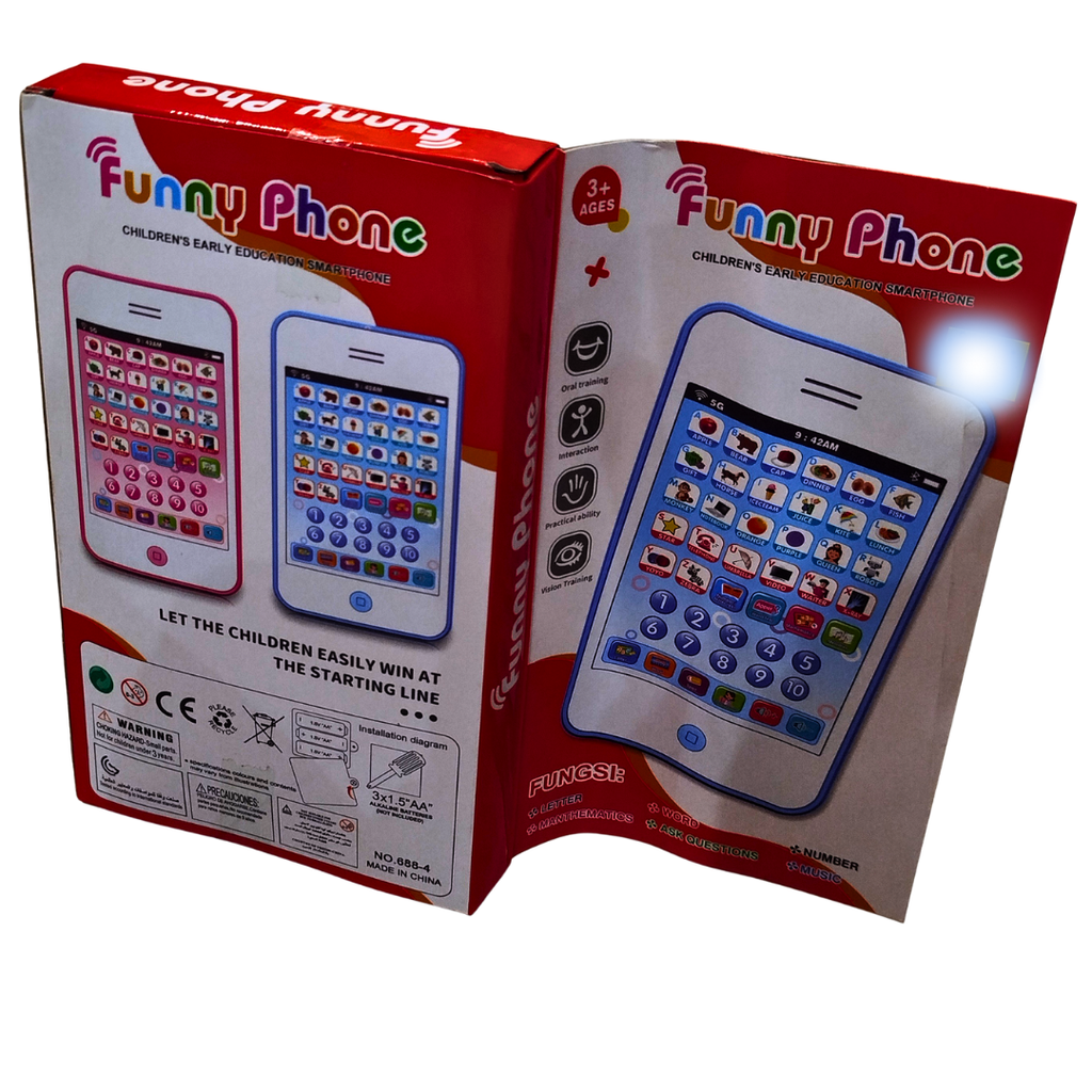 📱 Funny Phone Educational Toy for Kids – Learning Smartphone with Sounds, ABC, 123 & Animal Buttons | Early Learning Toy for 3+ Years