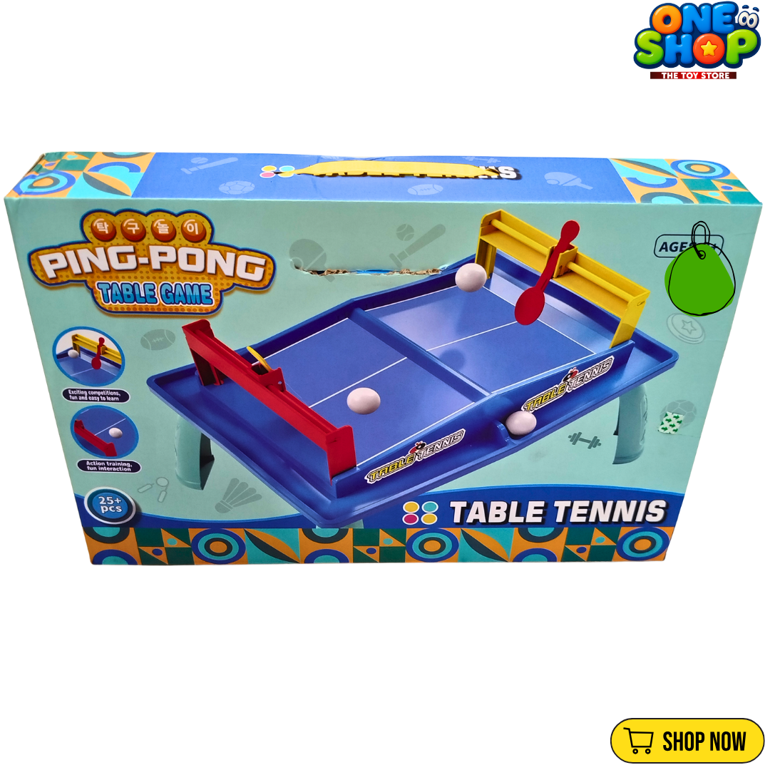 Kids Table Tennis Ping Pong Game Set – Mini Table Tennis Board Game with Paddles & Balls | Interactive Indoor Sports Toy for Boys & Girls Secondary image