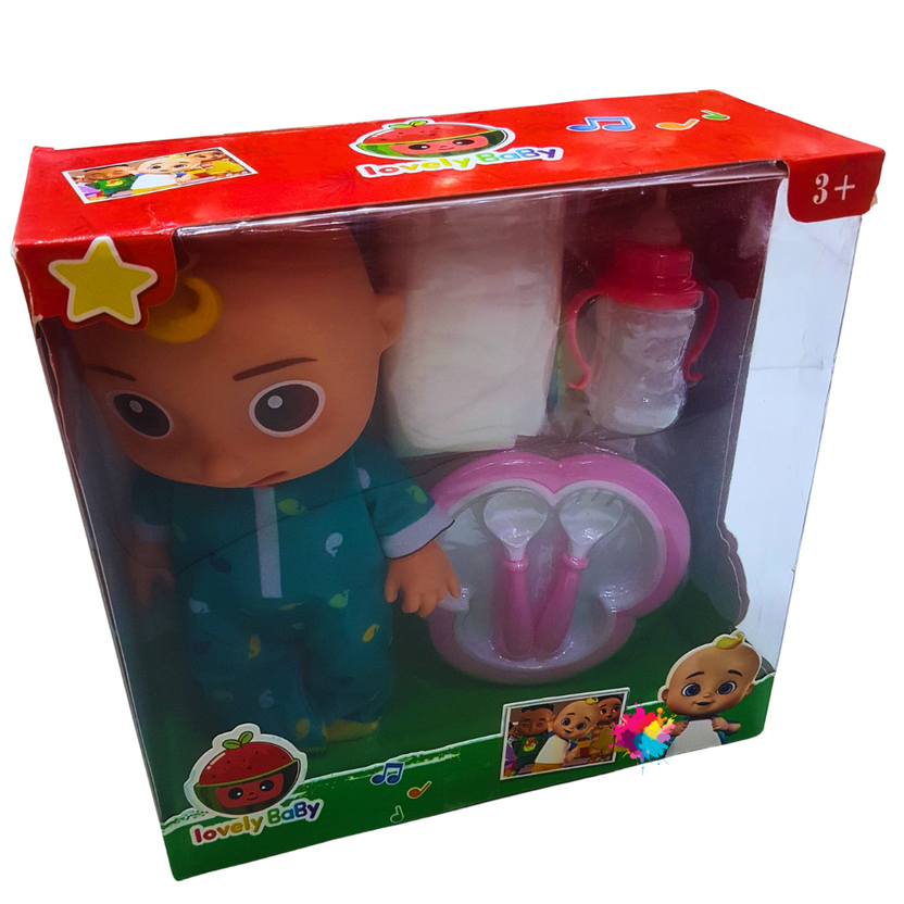 Lovely Baby Doll Care Set - Interactive Baby Doll with Feeding Accessories for Kids (Ages 3+) Main image