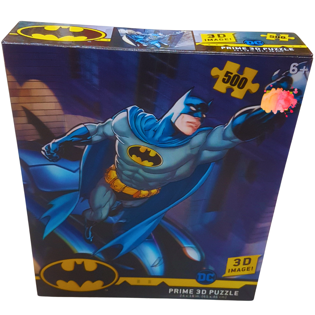 DC Batman 3D Puzzle – 500-Piece Interactive Puzzle for Kids | Prime 3D