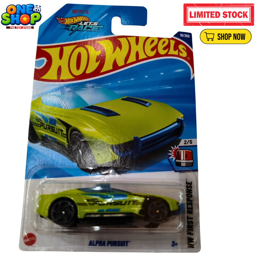 Hot Wheels Alpha Pursuit Police Car – HW First Response Die-Cast Racing Toy | Kids Toy Cars Pakistan Main image