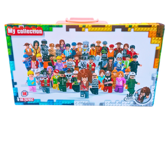 🧱 50-Piece Mini Building Block Figures Set – Compatible Characters Collection for Kids Ages 6+ | My Collection Playset with Case