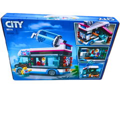 City Penguin Slushy Van Building Set – 213-Piece Ice Cream Truck Toy with Mini Figures (Ages 5+)