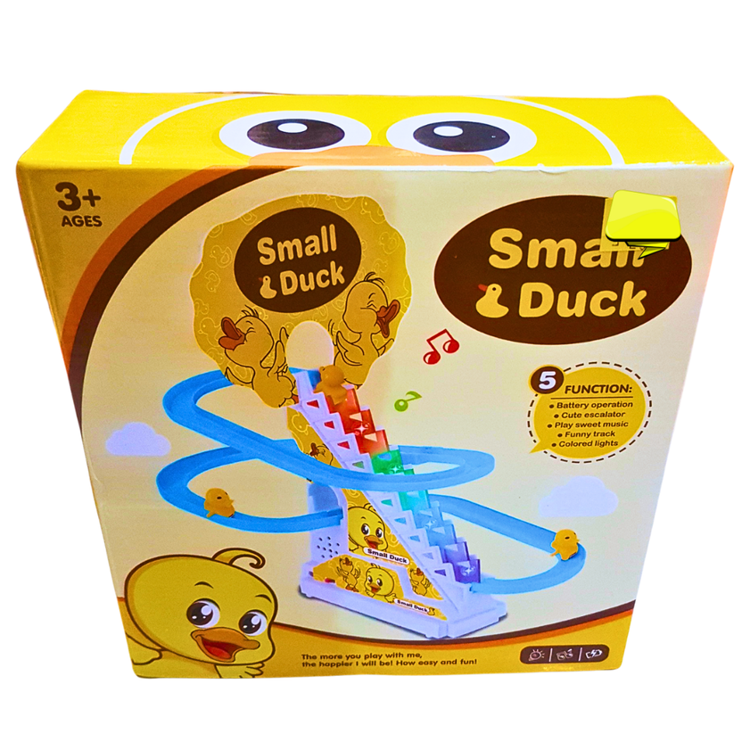 Small Duck Musical Slide Playset | Battery-Operated Fun Track Toy for Kids | Interactive Learning Toy Main image